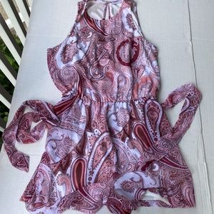 NY&C Pink/Burgundy Romper